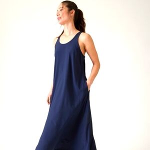 Athleta Presidio Maxi Dress Navy 2X